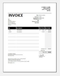 Sales Bill/Invoice Templates for MS Excel | Excel Templates