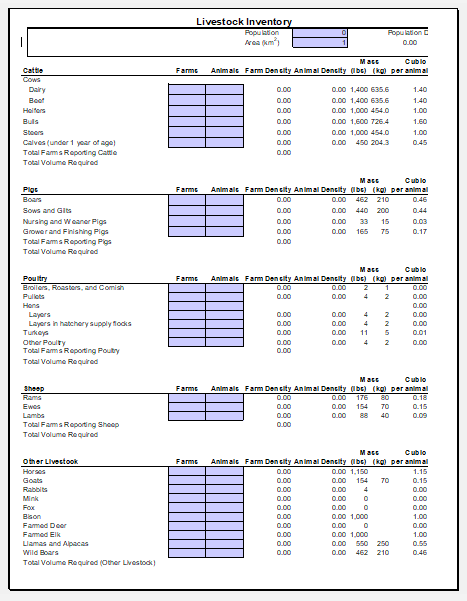 Livestock Inventory Template For Excel Worksheet Excel Templates